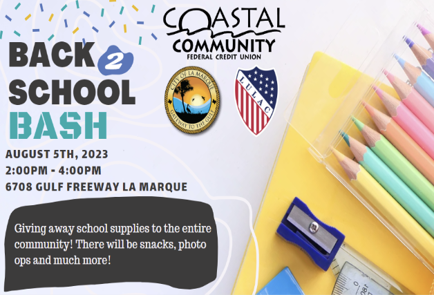 Back 2 School Bash - August 5th, 203 2-4PM 6708 Gulf Freeway La Marque